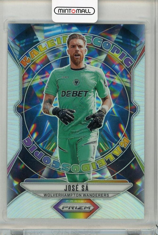 2024-2025 PANIINI PRIZM trading card featuring Jose Sa of Wolverhampton Wanderers