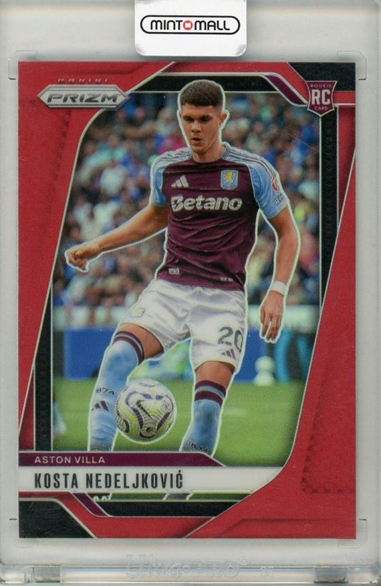 2024-25 PANINI PRIZM Kosta Nedeljkovic 020/199 Aston Villa trading card