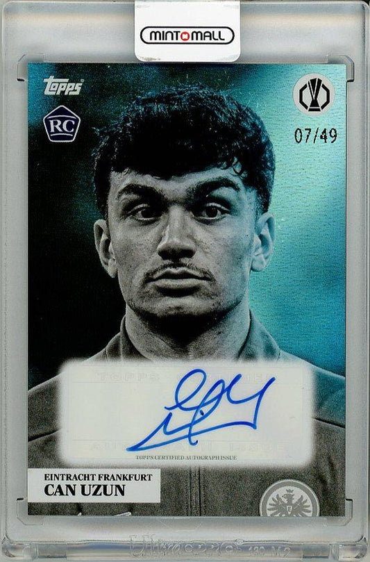 2025 TOPPS Simplicidad Can Uzun Autograph rookie card 07/49 with minor surface scratches on left side
