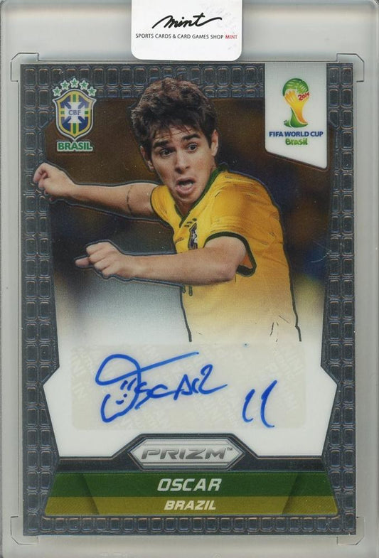 2014 PANINI PRIZM FIFA WORLD CUP Oscar Auto#S-OSC Brasil trading card with autograph