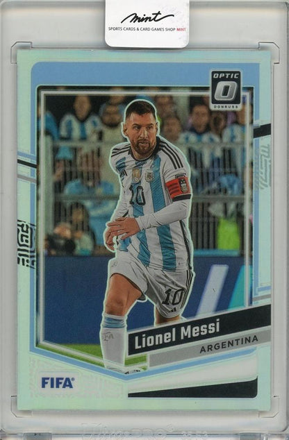 2023-24 PANINI DONRUSS Lionel Messi Argentina #1 trading card in used condition
