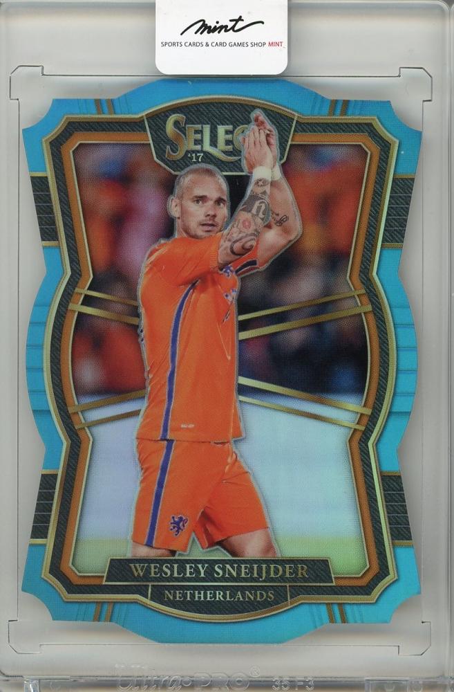 2017-18 Panini Select Wesley Sneijder trading card serial number 174001 out of 249 from Netherlands