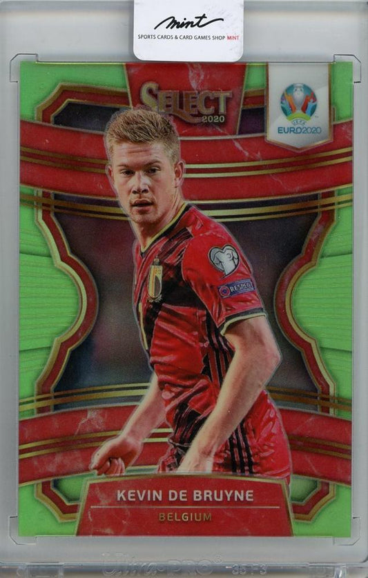 2020 PANINI SELECT Kevin De Bruyne trading card serial number 27077/149 from Belgium