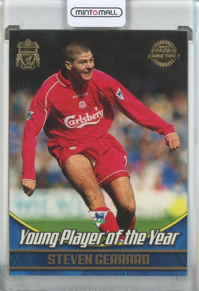 2001-02 Topps Premier Gold football card of Steven Gerrard #L1 Liverpool FC England