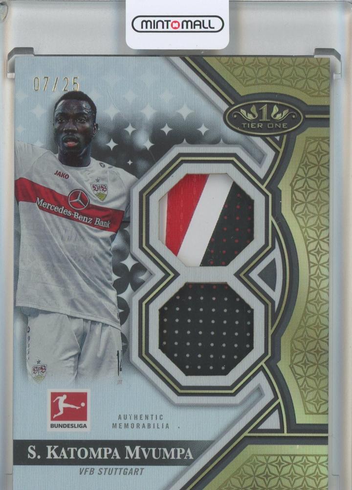 2022-23 Topps Tier One Bundesliga Silas Katompa Mvumpa Magic Skills Dual Patch Relics card #MSRSKM07/25