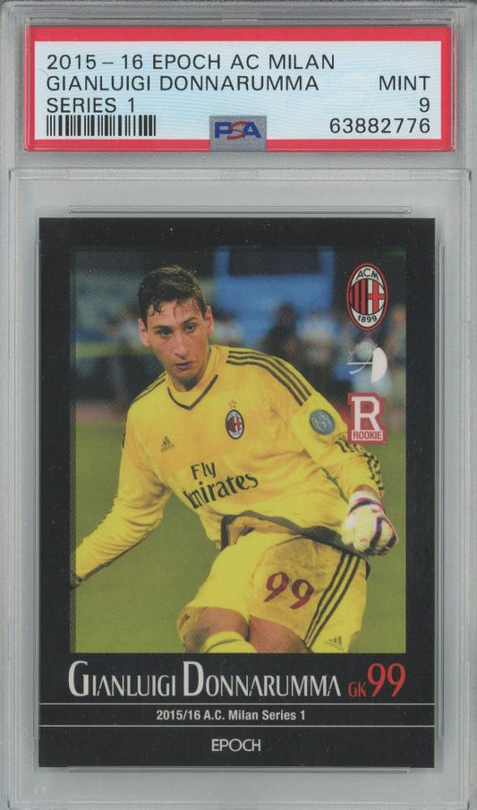 2015-16 Epoch AC Milan Gianluigi Donnarumma rookie card with serial number RCPSA9