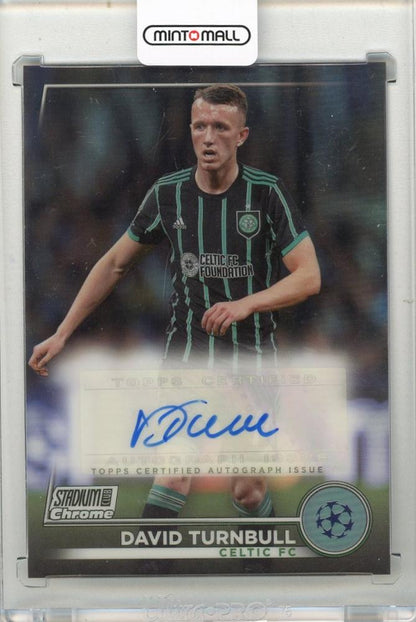 2022-23 TOPPS Stadium Club Chrome UEFA David Turnbull Autograph trading card #CADT for Celtic FC