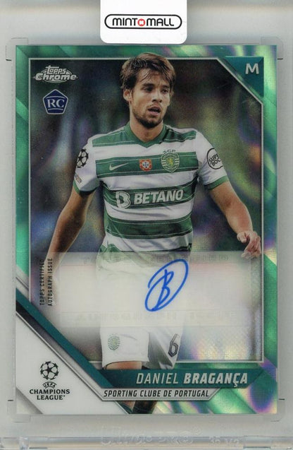 2021-22 TOPPS Chrome UEFA Champions League Daniel Braganca Autographs Aqua Lava Refractors card #CADB