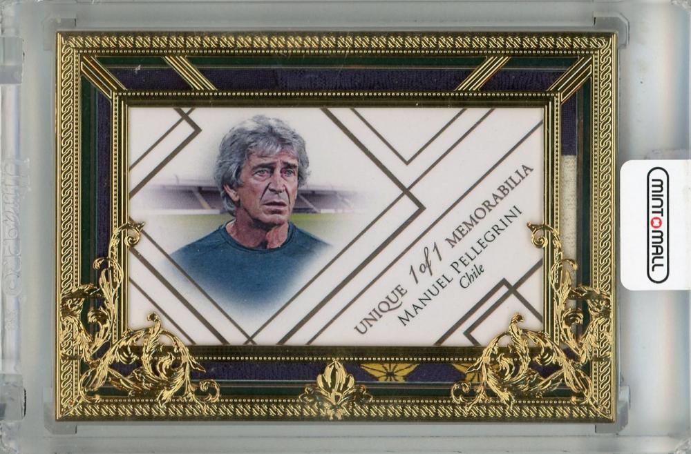 2024 Futera Unique World Football Manuel Pellegrini 23ct gold plated framed memorabilia from Chile