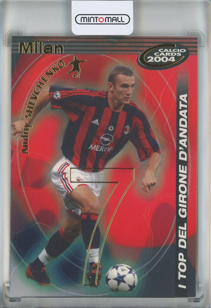 2004 Panini Calcio Andriy Shevchenko AC Milan football trading card in excellent used condition
