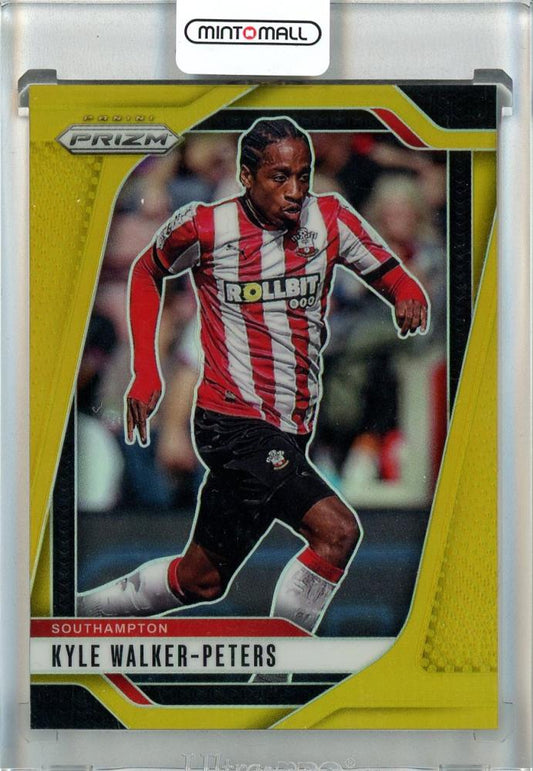 2024-25 Panini Prizm Premier League Soccer card Kyle Walker-Peters Gold Prizms numbered 29903 of 10 Southampton