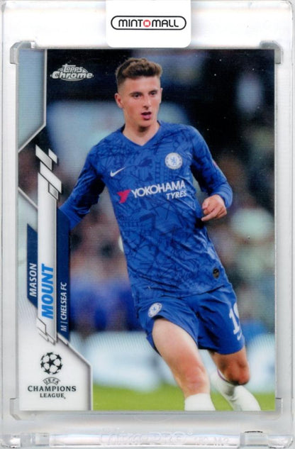 2019-20 Topps Chrome UEFA Champions League Mason Mount #30 Refractors trading card from Chelsea FC