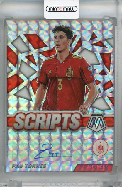 2021-22 Panini Mosaic FIFA Road to World Cup card featuring Pau Torres Auto #44 Spain