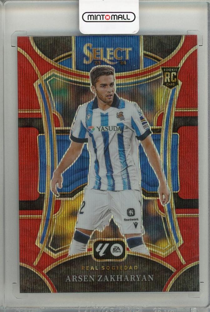2023-24 PANINI Select La Liga Arsen Zakharyan trading card number 30 out of 65 featuring Real Sociedad