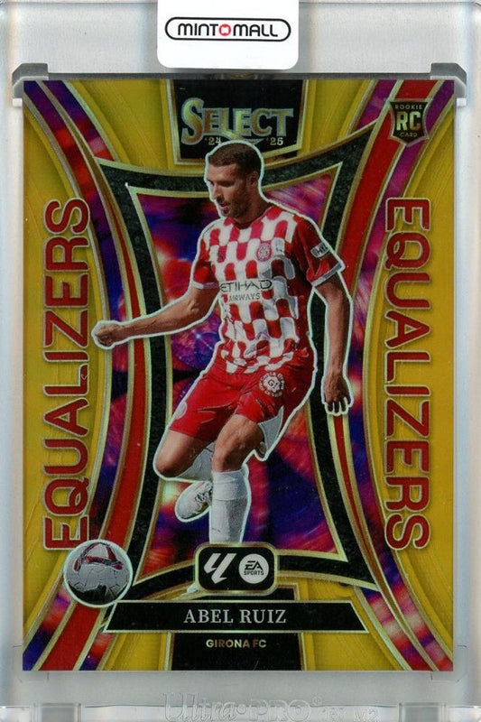 2024-25 Panini Select LaLiga Soccer Abel Ruiz Equalizers RC 804/10 card featuring Girona FC player