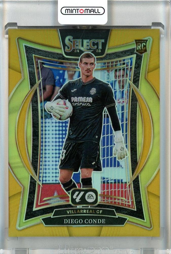 2024-25 Panini Select LaLiga Soccer Diego Conde Gold card serial number 8504/10 from Villarreal CF