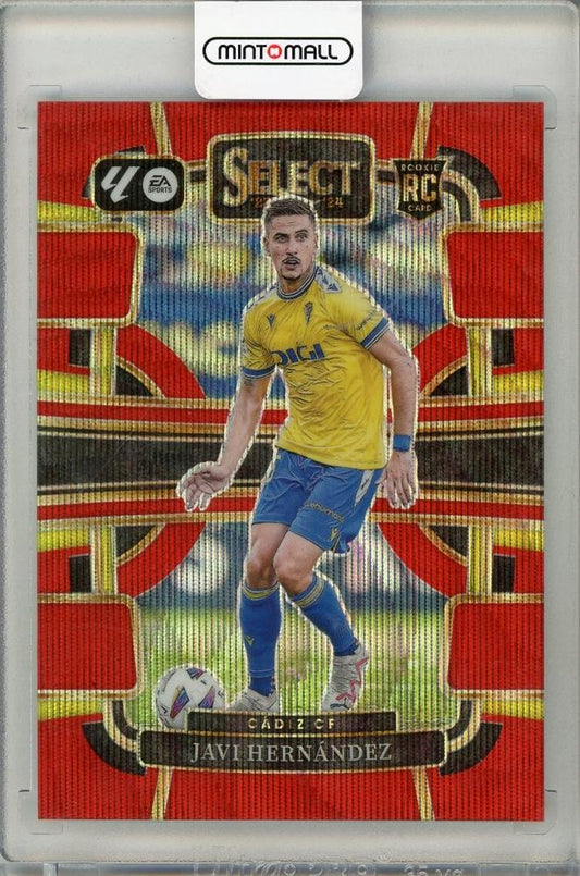 2023-24 PANINI Select LA LIGA trading card of Javi Hernandez from Cadiz CF, numbered 27 out of 65