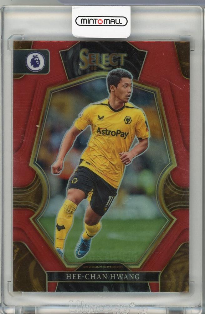 2022-23 PANINI SELECT Premier League trading card of Heechan Hwang from Wolverhampton Wanderers