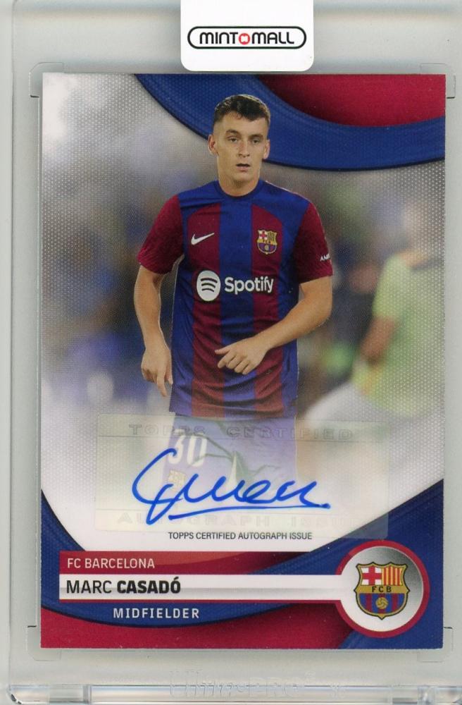 2023-24 TOPPS FC Barcelona Official Team Set featuring Marc Casado autograph Model AU-MG