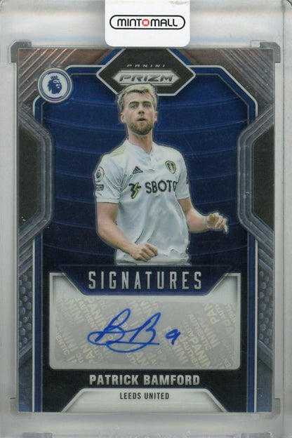 2021-22 Panini Prizm Premier League trading card of Patrick Bamford from Leeds United
