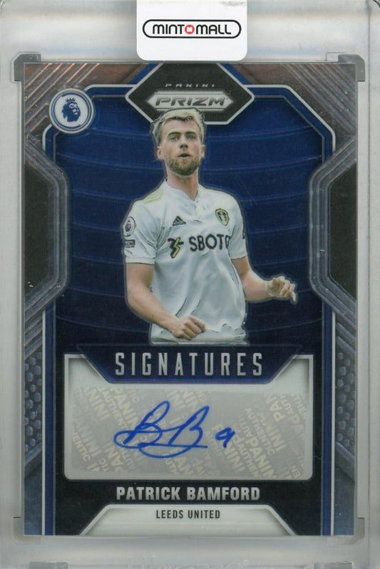 2021-22 Panini Prizm Premier League trading card of Patrick Bamford from Leeds United