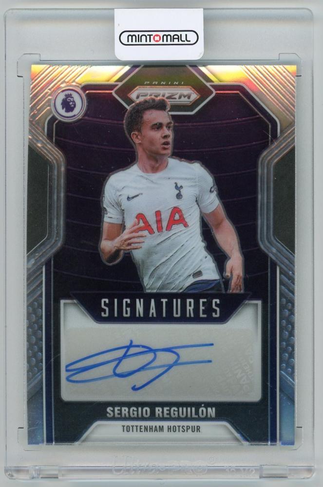 2021-22 Panini Prizm Premier League Sergio Reguilon SignaturesS-SRG Tottenham Hotspur trading card