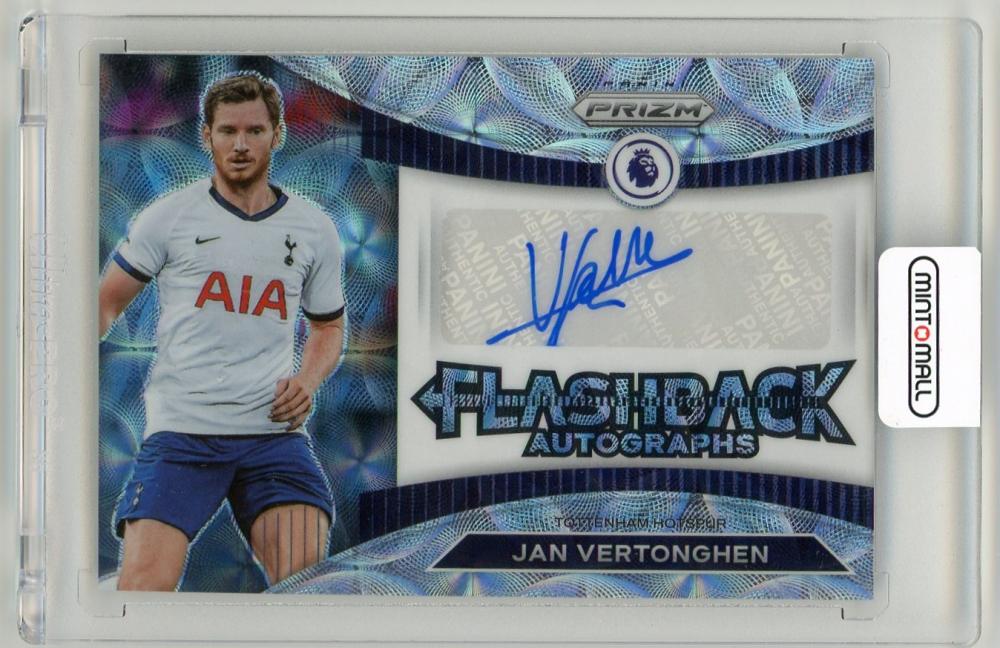 2022-23 Panini Prizm Premier League Jan Vertonghen Flashback Autograph Choice Prizm Parallel FA-JV card