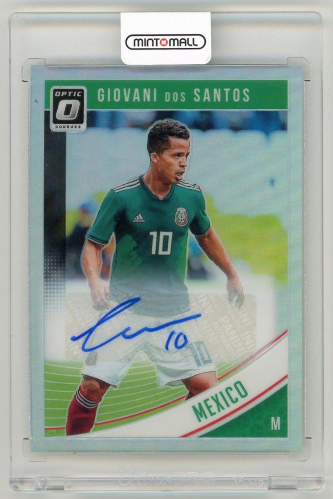 2018-19 Panini Donruss Giovani Dos Santos Optic Autograph card number 152 from Mexico