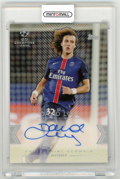 2016-17 Topps UEFA Champions League Showcase David Luiz autograph trading card from Paris Saint-Germain