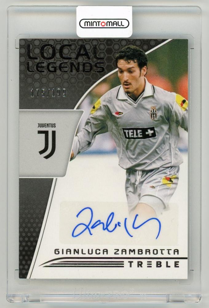 2018-19 Panini Treble Gianluca Zambrotta Local Legends Autograph card numbered 175 out of 199 from Juventus