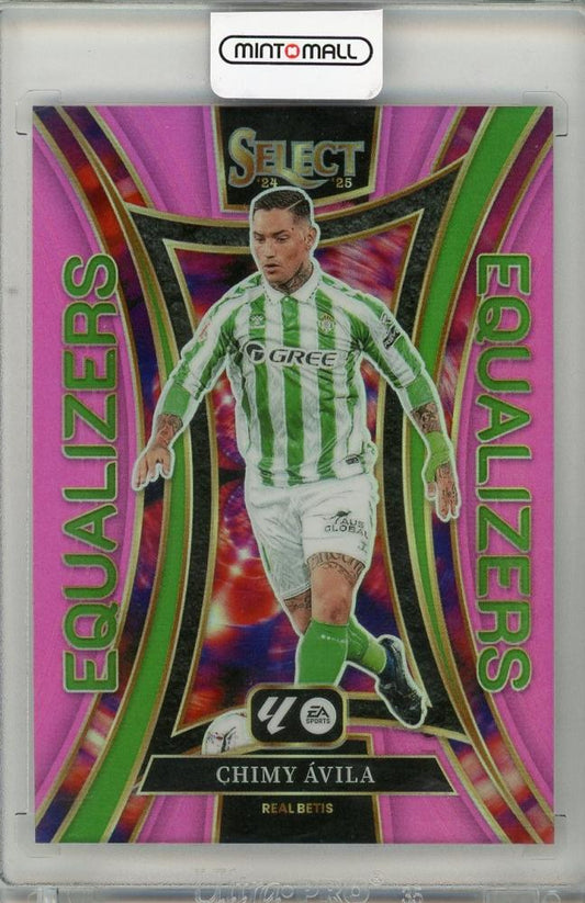 2024-25 PANINI SELECT LA LIGA Chimy Avila 23/25 Real Betis trading card with player image and stats