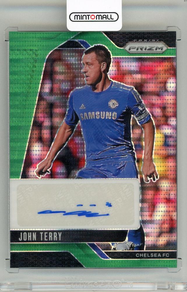 2024-25 Panini Prizm EPL John Terry Signatures Prizms Green Pulsar #42 Chelsea FC trading card