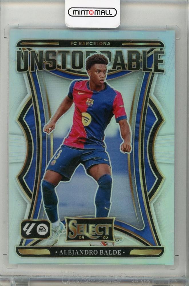 2024-25 PANINI SELECT LA LIGA trading card of Alejandro Balde from FC BARCELONA