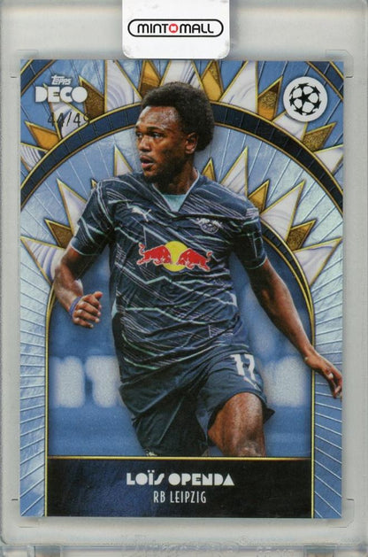 2024 TOPPS DECO Lois Openda trading card serial 44 of 49 featuring RB Leipzig branding