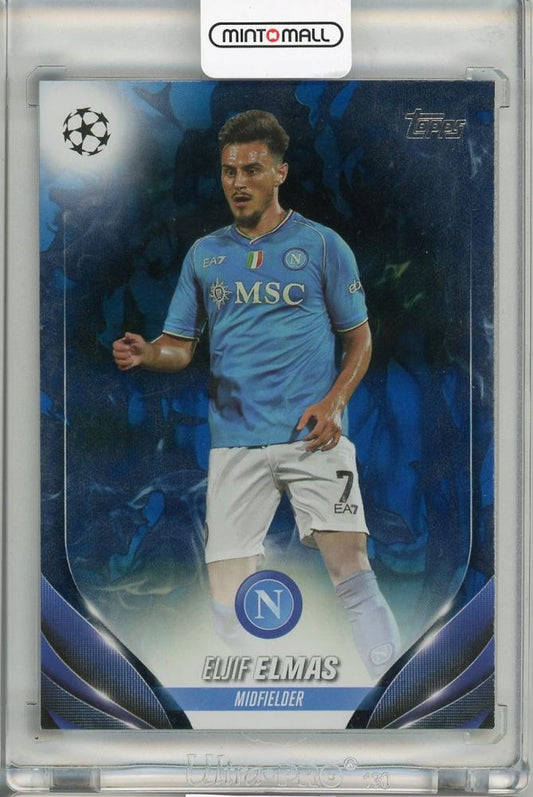 2023-24 TOPPS UEFA Club Competitions Eljif Elmas trading card numbered 113 out of 125 featuring Napoli