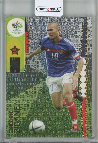 2006 Panini World Cup Zinedine Zidane #106 soccer card from France, used condition