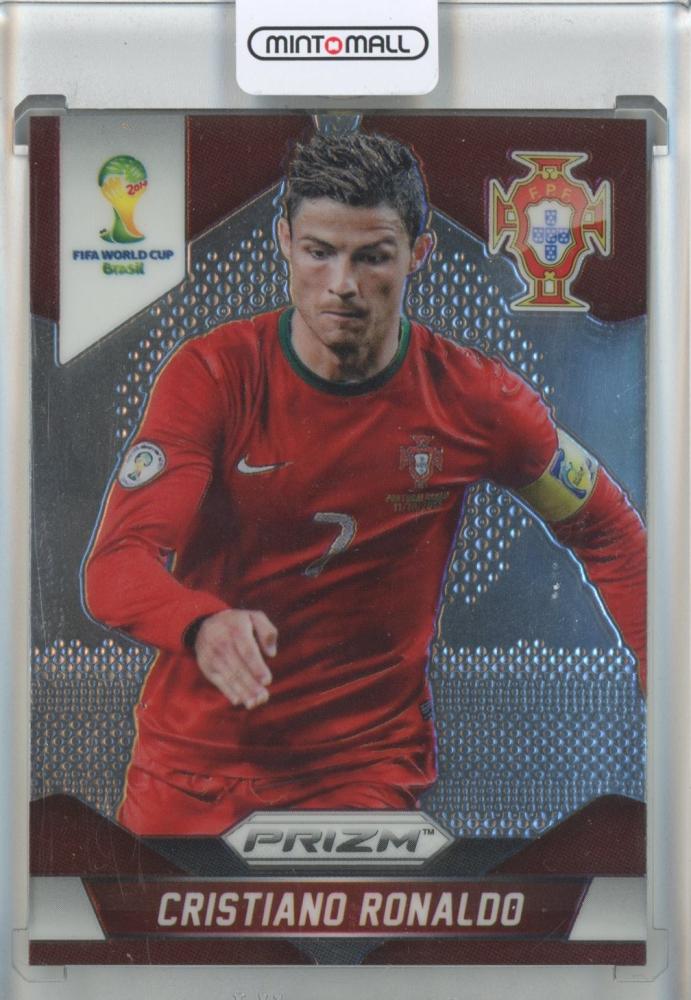 2014 Panini Prizm World Cup Cristiano Ronaldo trading card number 161 from Portugal in excellent condition