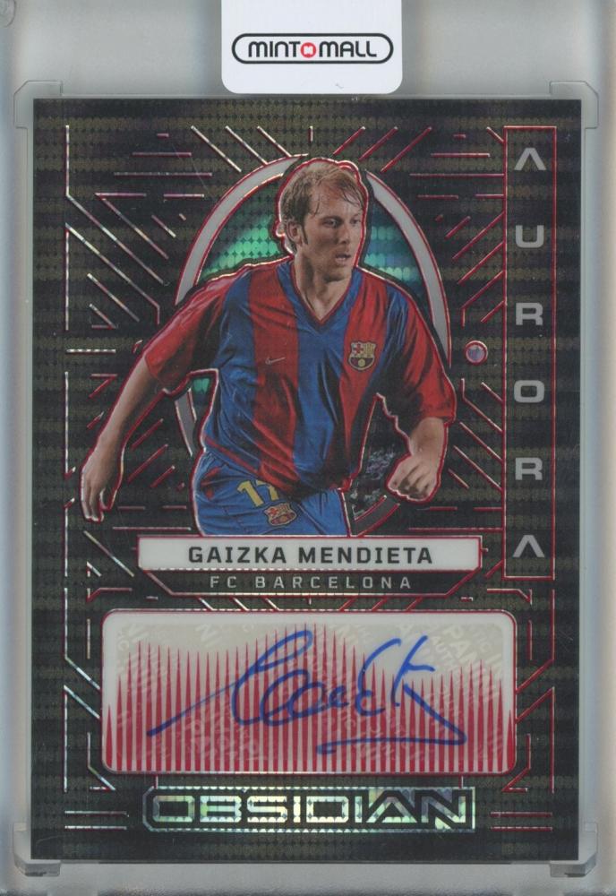 2022-23 Panini Obsidian Gaizka Mendieta Aurora Autographs Red Pulsar Electric Etch card serial 73 of 44