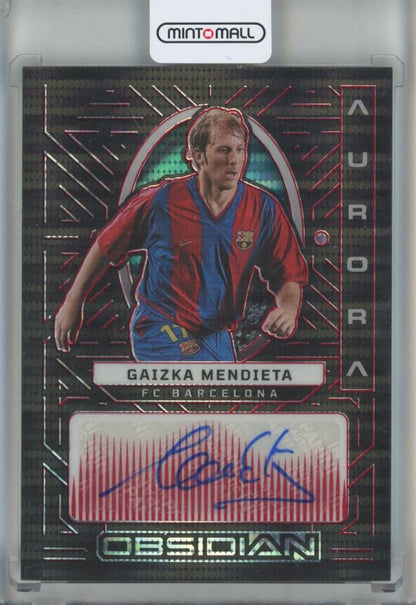 2022-23 Panini Obsidian Gaizka Mendieta Aurora Autographs Red Pulsar Electric Etch card serial 73 of 44