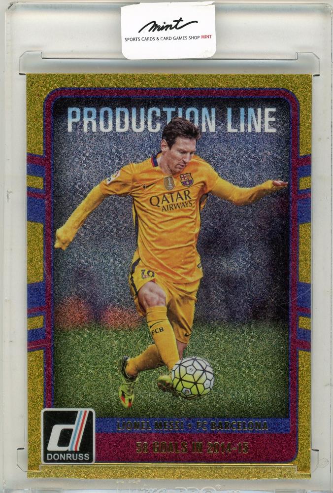 2016-17 Panini Donruss Lionel Messi trading card from the 2016-17 series