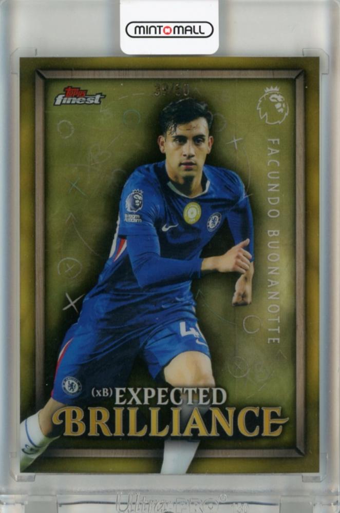 2025-26 Topps Finest Premier League Facundo Buonanotte Expected Brilliance Gold trading card #XB1339/50