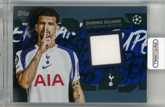 2025-26 Topps UEFA Club Competitions Dominic Solanke Superstar Relics trading card #TSRDO