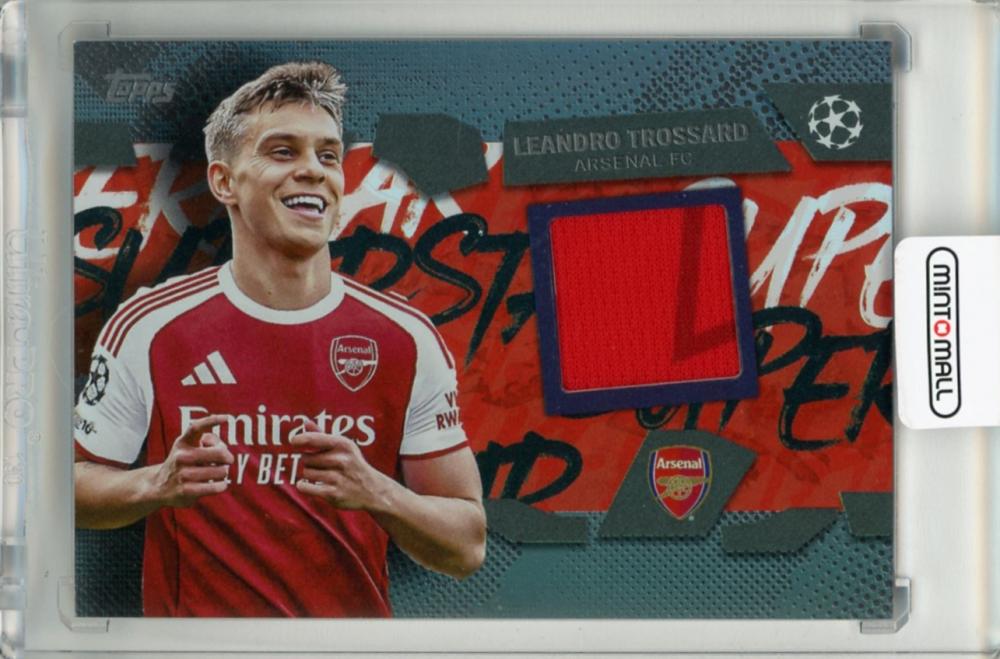 2025-26 Topps UEFA Club Competitions Leandro Trossard Superstar Relics trading card #TSRLT