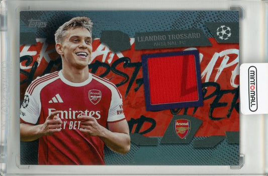 2025-26 Topps UEFA Club Competitions Leandro Trossard Superstar Relics trading card #TSRLT