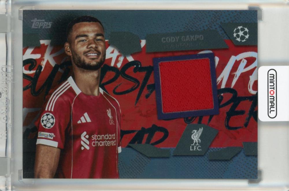 2025-26 Topps UEFA Club Competitions Cody Gakpo Superstar Relics #TSRCG trading card in original condition