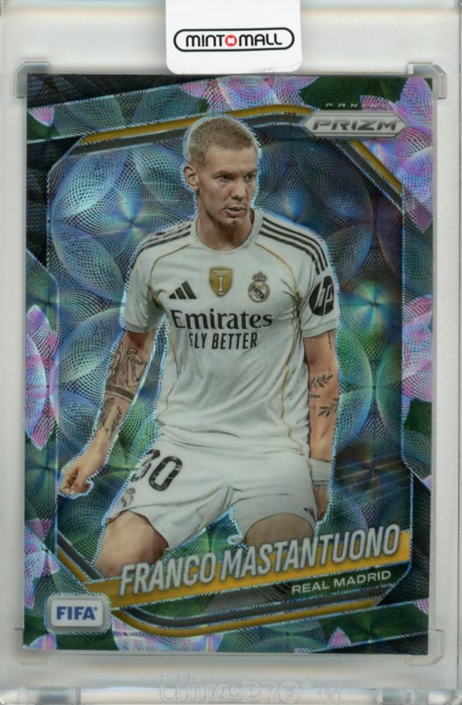 2025-26 Panini Prizm FIFA Franco Mastantuono Choice Lotus Flower RC trading card #19403/18