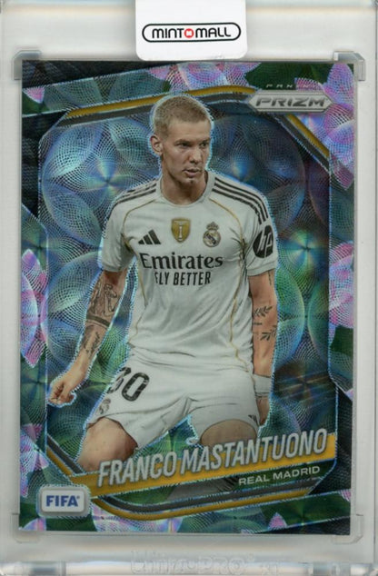 2025-26 Panini Prizm FIFA Franco Mastantuono Choice Lotus Flower RC trading card #19403/18
