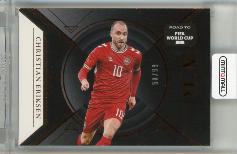 2025-26 Panini Noir Road to FIFA World Cup Christian Eriksen Base trading card serial #17550/99