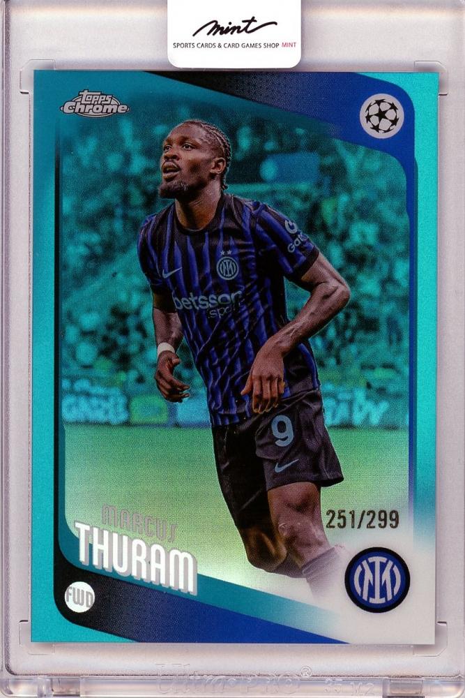 2026 TOPPS Crome Marcus Thuram trading card serial #48251/299 for FC Internazionale Milano