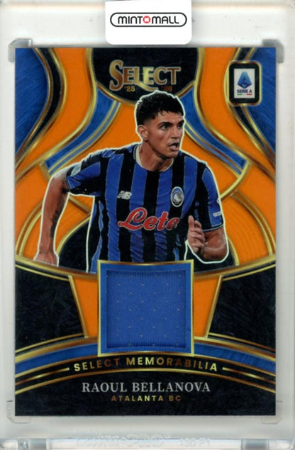 2025-26 Panini Select Serie A Raoul Bellanova Select Few Signature Orange Parallel trading card 40 of 49